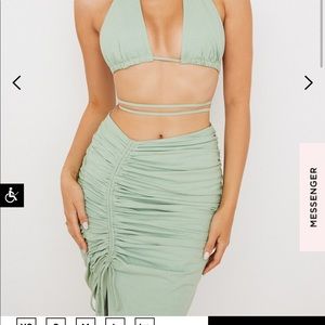 House of CB two piece skirt set